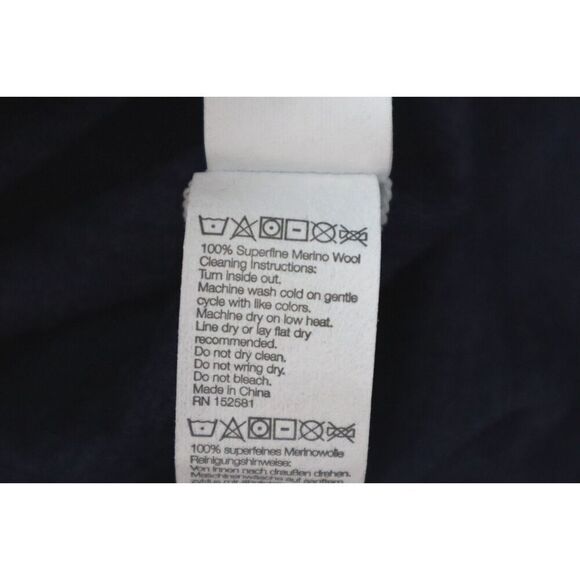 MERIWOOL Layers Men's Sz L Denim Blue L/S Crew Neck Midweight Base Layer Shirt - Picture 9 of 9